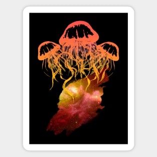 Fantasy Jellyfish - Orange Magnet